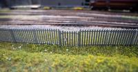 280 Ratio Modern Palisade Fencing with gates - 672mm